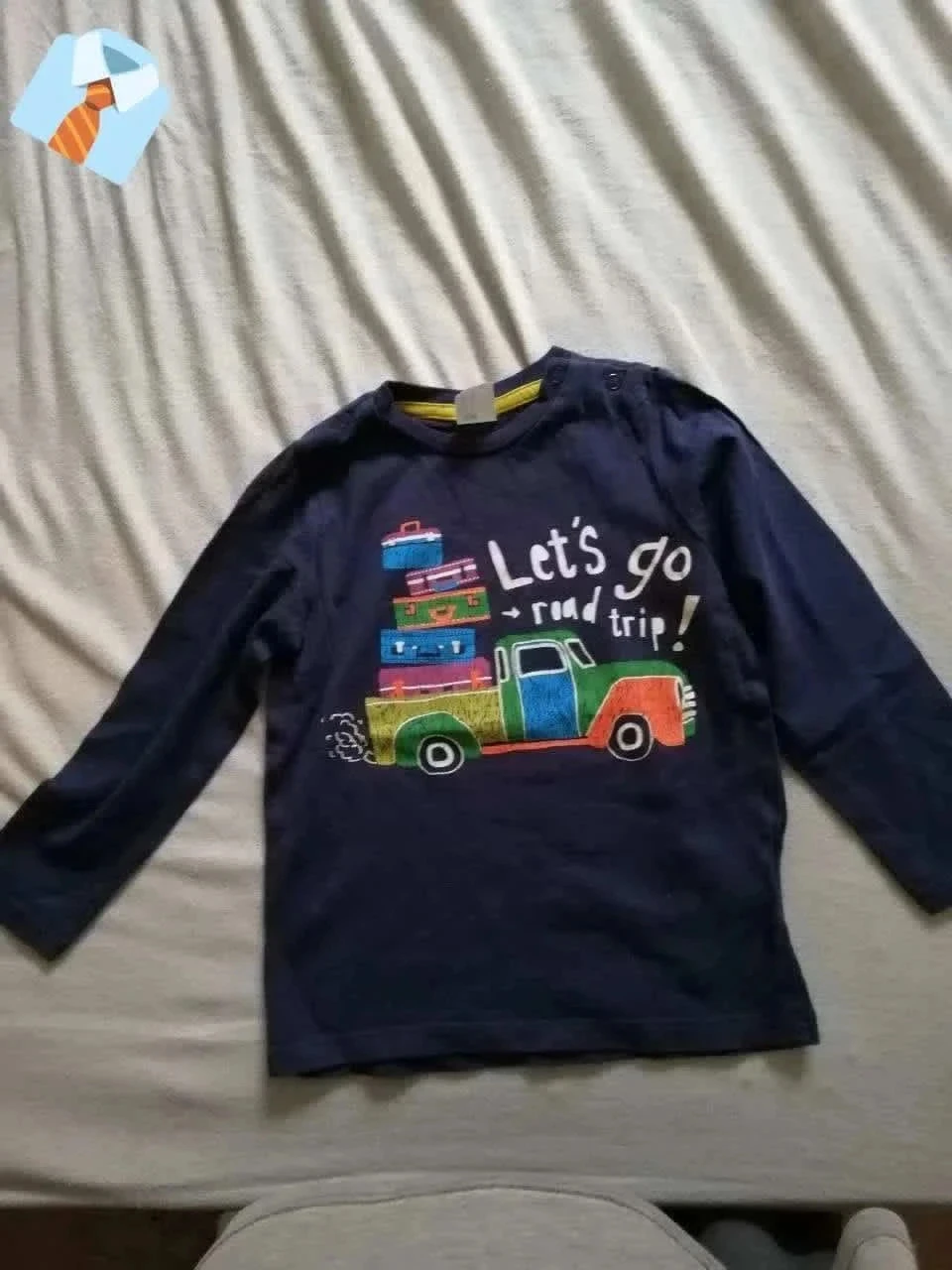 H&M Maillot manches longues “Let’s Go Road Trip” 92 cm Très bon état bébé aventure